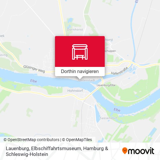 Lauenburg, Elbschiffahrtsmuseum Karte
