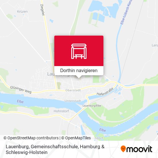 Lauenburg, Gemeinschaftsschule Karte