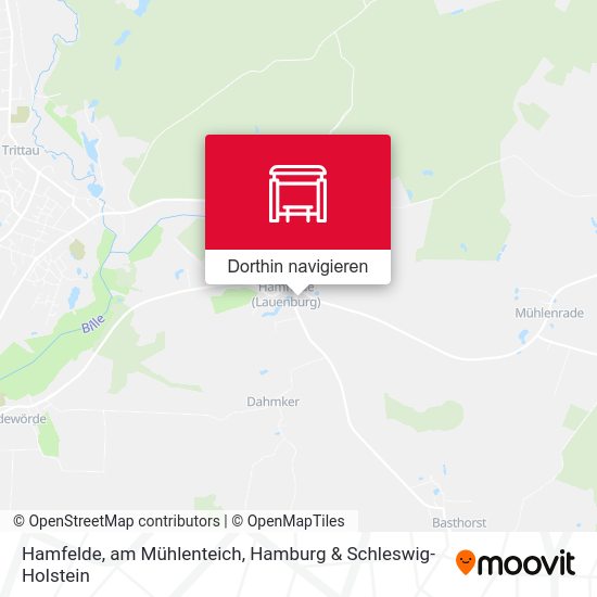 Hamfelde, am Mühlenteich Karte