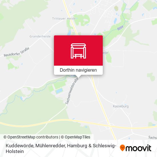 Kuddewörde, Mühlenredder Karte