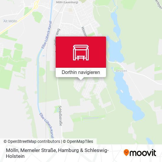 Mölln, Memeler Straße Karte