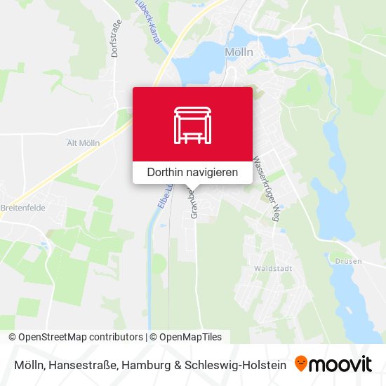 Mölln, Hansestraße Karte
