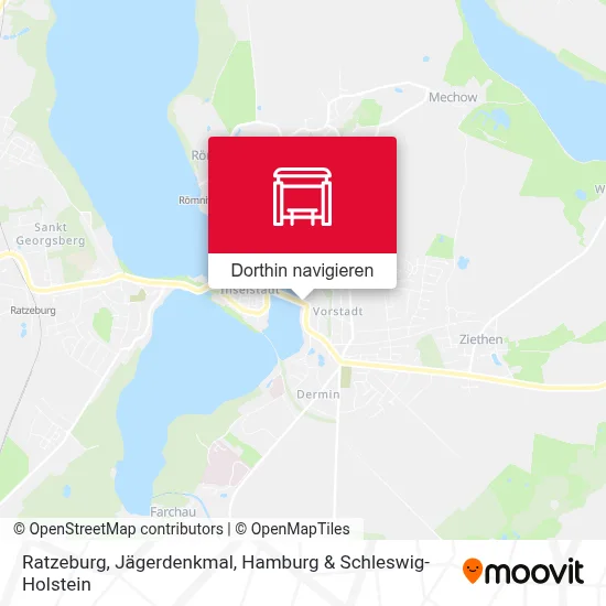 Ratzeburg, Jägerdenkmal Karte