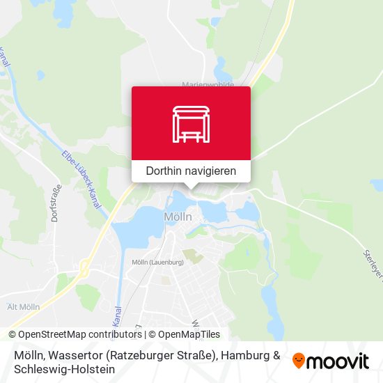 Mölln, Wassertor (Ratzeburger Straße) Karte