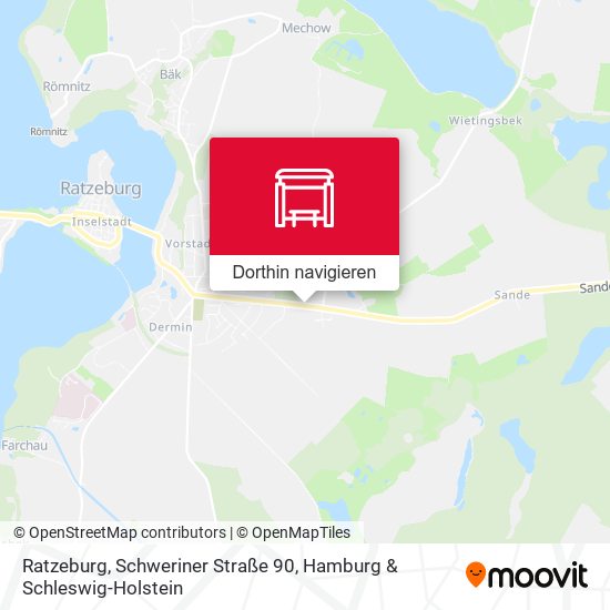 Ratzeburg, Schweriner Straße 90 Karte