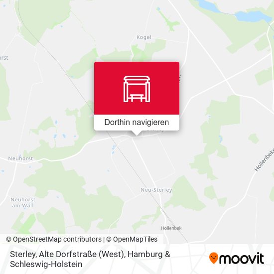 Sterley, Alte Dorfstraße (West) Karte