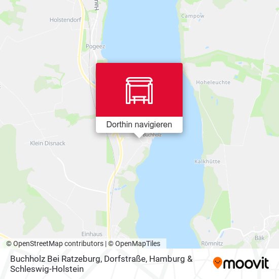 Buchholz Bei Ratzeburg, Dorfstraße Karte