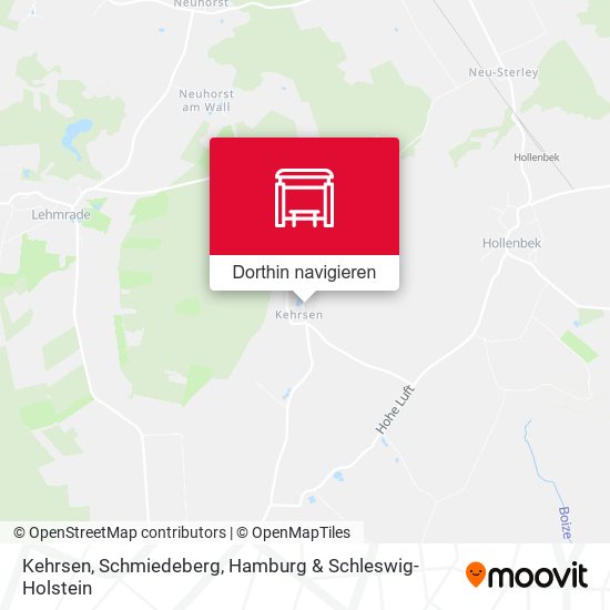 Kehrsen, Schmiedeberg Karte