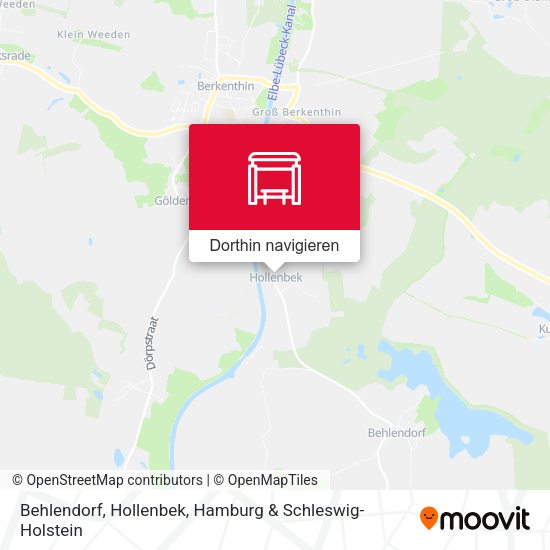 Behlendorf, Hollenbek Karte