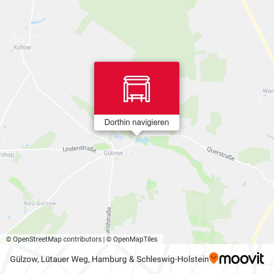 Gülzow, Lütauer Weg Karte
