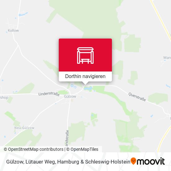 Gülzow, Lütauer Weg Karte