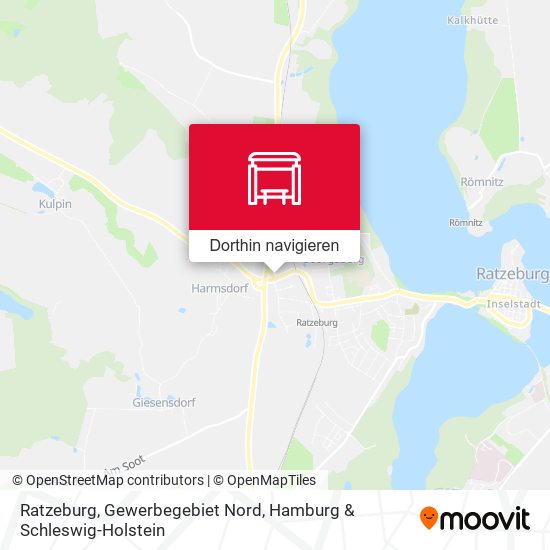 Ratzeburg, Gewerbegebiet Nord Karte