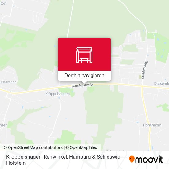 Kröppelshagen, Rehwinkel Karte