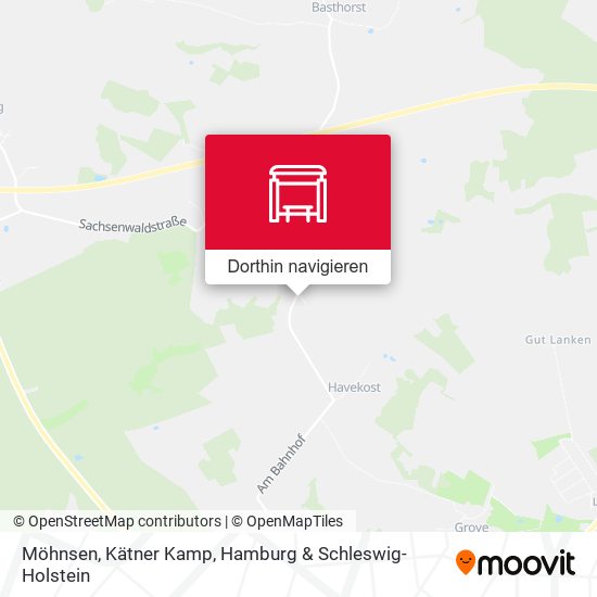 Möhnsen, Kätner Kamp Karte