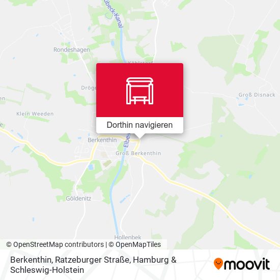 Berkenthin, Ratzeburger Straße Karte