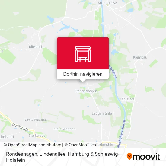 Rondeshagen, Lindenallee Karte