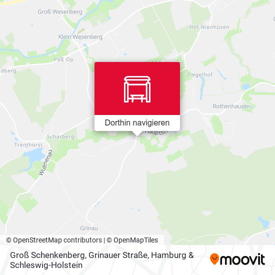 Groß Schenkenberg, Grinauer Straße Karte