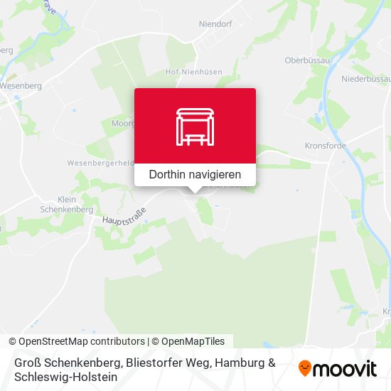 Groß Schenkenberg, Bliestorfer Weg Karte