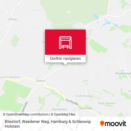 Bliestorf, Weedener Weg Karte