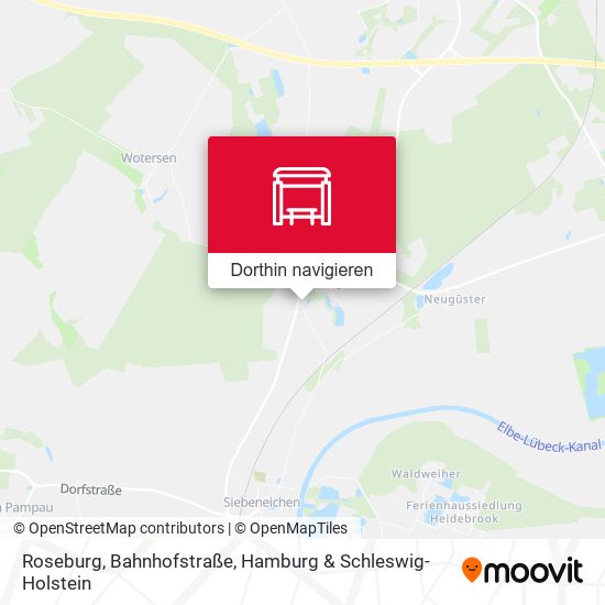 Roseburg, Bahnhofstraße Karte
