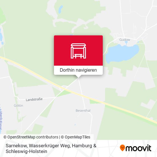 Sarnekow, Wasserkrüger Weg Karte