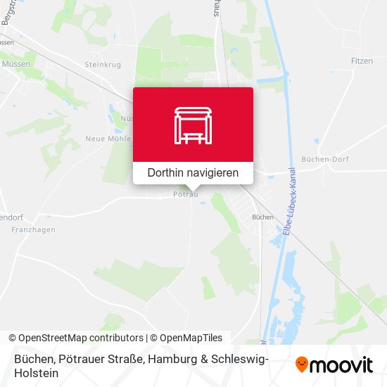 Büchen, Pötrauer Straße Karte