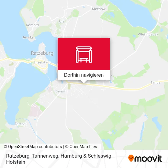 Ratzeburg, Tannenweg Karte