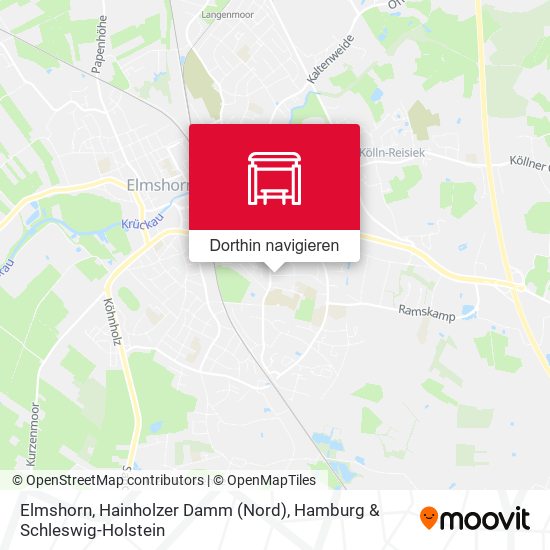 Elmshorn, Hainholzer Damm (Nord) Karte