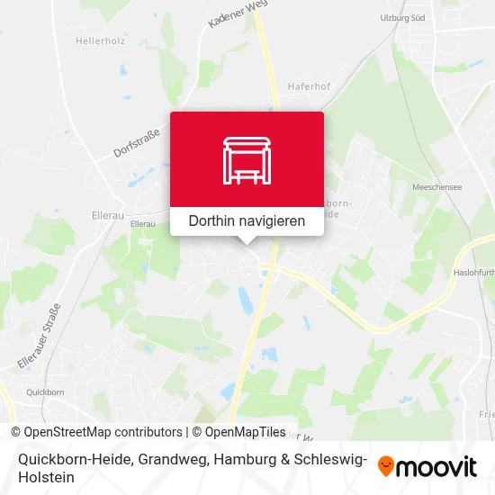 Quickborn-Heide, Grandweg Karte