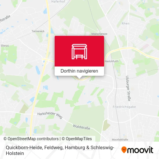 Quickborn-Heide, Feldweg Karte