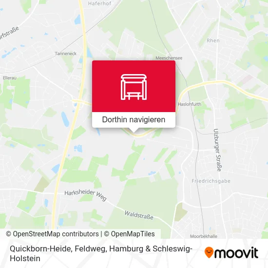 Quickborn-Heide, Feldweg Karte