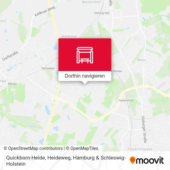 Quickborn-Heide, Heideweg Karte