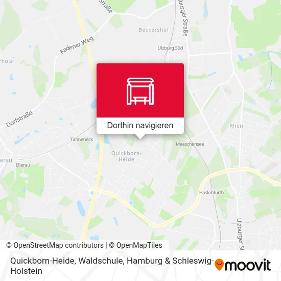 Quickborn-Heide, Waldschule Karte