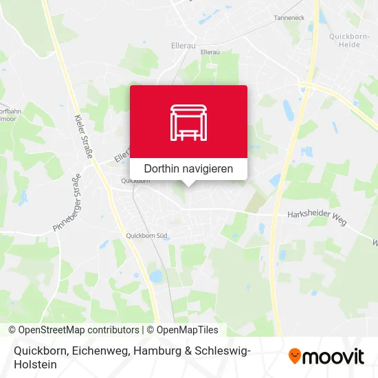 Quickborn, Eichenweg Karte