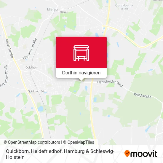 Quickborn, Heidefriedhof Karte