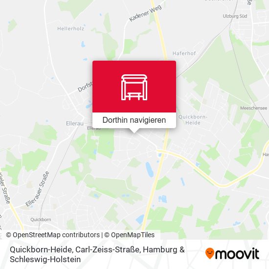 Quickborn-Heide, Carl-Zeiss-Straße Karte