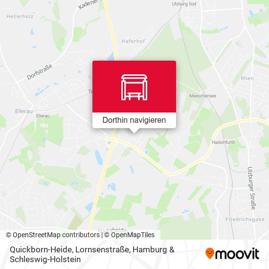 Quickborn-Heide, Lornsenstraße Karte