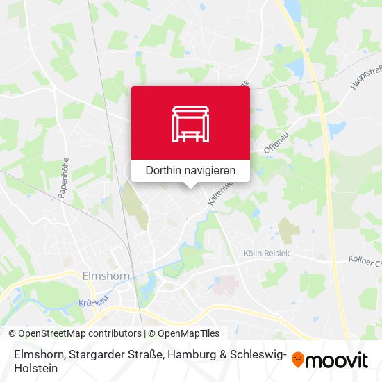 Elmshorn, Stargarder Straße Karte
