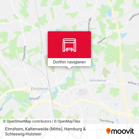 Elmshorn, Kaltenweide (Mitte) Karte
