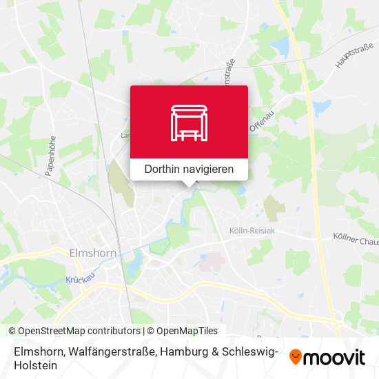 Elmshorn, Walfängerstraße Karte