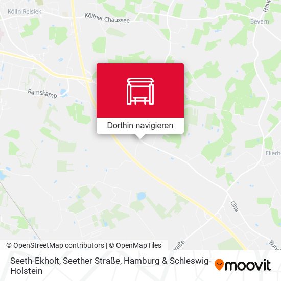 Seeth-Ekholt, Seether Straße Karte