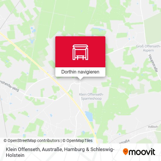Klein Offenseth, Austraße Karte