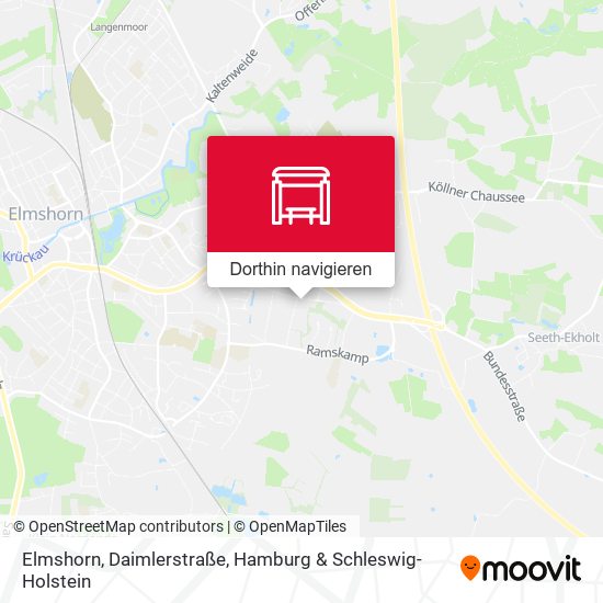 Elmshorn, Daimlerstraße Karte