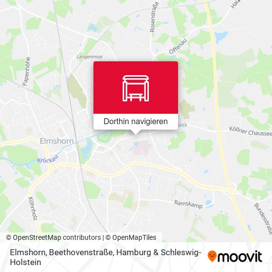 Elmshorn, Beethovenstraße Karte