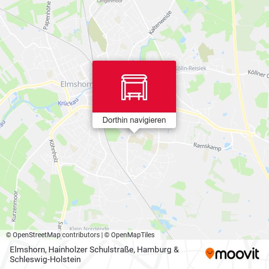 Elmshorn, Hainholzer Schulstraße Karte