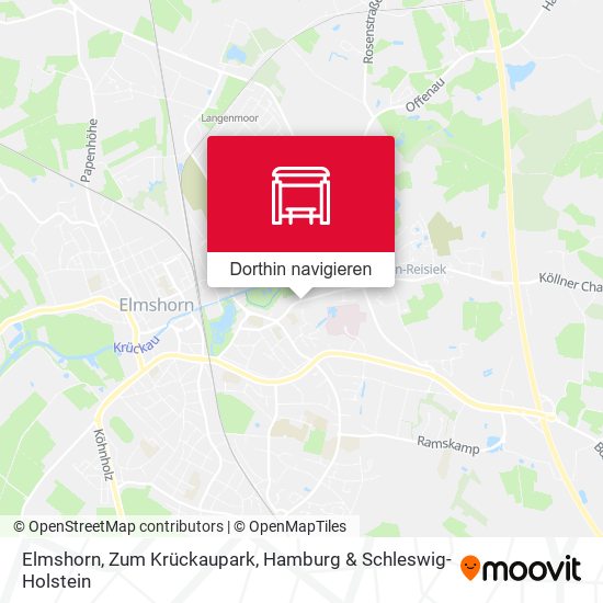 Elmshorn, Zum Krückaupark Karte