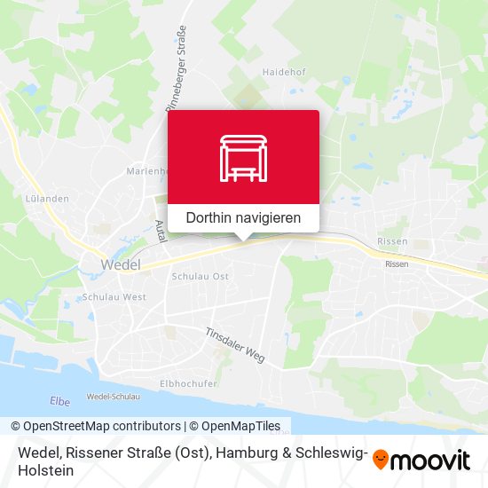 Wedel, Rissener Straße (Ost) Karte
