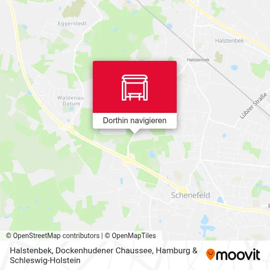 Halstenbek, Dockenhudener Chaussee Karte