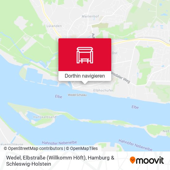 Wedel, Elbstraße (Willkomm Höft) Karte