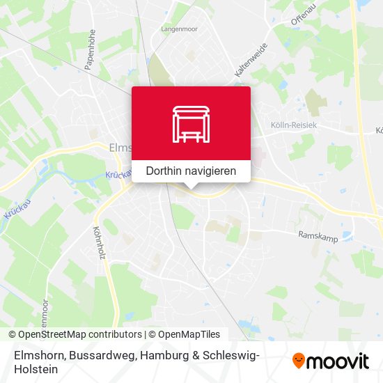 Elmshorn, Bussardweg Karte